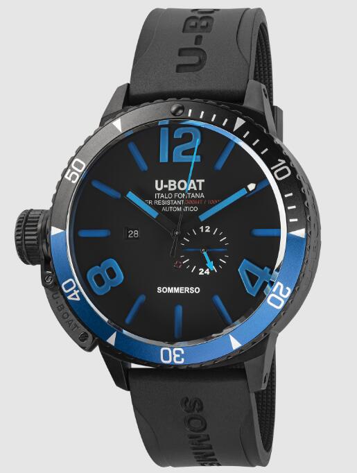 Replica U-BOAT Watch DIVE SOMMERSO 56 DLC BLUE 8927